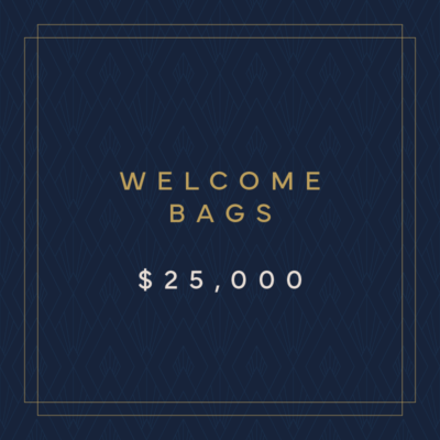 Welcome Bags Sponsorship $25,000
