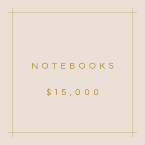 Notebooks Sponsorship $15,000