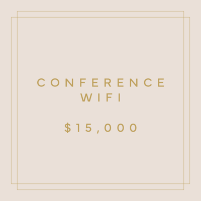 Conference WiFi Sponsorship $15,000